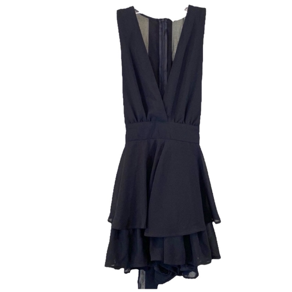 Altar'd State Black Sheer Flowing Romper